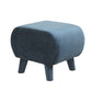 Stylish Indoor Velvet Ottoman Solid Color Stain Resistant Footstool Ottoman Clearhalo 'furn' 'furn_ottomans_poufs' 'Furniture' 'Living Room Furniture' 'Ottomans & Poufs' 'ottomans_poufs' 5852405