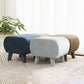 Stylish Indoor Velvet Ottoman Solid Color Stain Resistant Footstool Ottoman Clearhalo 'furn' 'furn_ottomans_poufs' 'Furniture' 'Living Room Furniture' 'Ottomans & Poufs' 'ottomans_poufs' 5852419