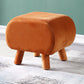 Stylish Indoor Velvet Ottoman Solid Color Stain Resistant Footstool Ottoman Light Brown 1 Piece Clearhalo 'furn' 'furn_ottomans_poufs' 'Furniture' 'Living Room Furniture' 'Ottomans & Poufs' 'ottomans_poufs' 5852429