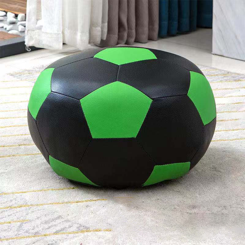 Water Resistant Standard Round Modern Red Leather Pouf for Living Room Dark Green 1 Piece Clearhalo 'furn' 'furn_ottomans_poufs' 'Furniture' 'Living Room Furniture' 'Ottomans & Poufs' 'ottomans_poufs' 5852450