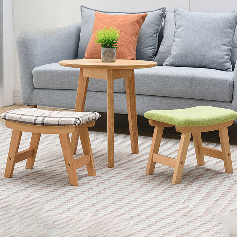 Rectangle Ottoman Contemporary Footstools Linen Upholstered Tear Resistant Ottoman Clearhalo 'furn' 'furn_ottomans_poufs' 'Furniture' 'Living Room Furniture' 'Ottomans & Poufs' 'ottomans_poufs' 5852469