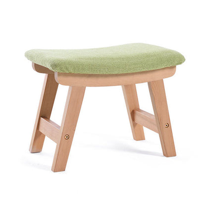 Rectangle Ottoman Contemporary Footstools Linen Upholstered Tear Resistant Ottoman Green 1 Piece Wood Clearhalo 'furn' 'furn_ottomans_poufs' 'Furniture' 'Living Room Furniture' 'Ottomans & Poufs' 'ottomans_poufs' 5852507