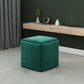 Modern Square Pouf Chair Plain Velvet with Storage Chair Ottoman