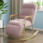 Modern Style Rocking Chair Metal Frame Spindle Rocker Chair with Cushion Rose Bloom Clearhalo 'Chairs & Seating' 'furn' 'furn_rocking_chairs' 'Furniture' 'Living Room Furniture' 'Rocking Chairs' 'rocking_chairs' 5853603