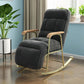 Modern Style Rocking Chair Metal Frame Spindle Rocker Chair with Cushion Dark Gray Clearhalo 'Chairs & Seating' 'furn' 'furn_rocking_chairs' 'Furniture' 'Living Room Furniture' 'Rocking Chairs' 'rocking_chairs' 5853612