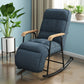 Modern Style Rocking Chair Metal Frame Spindle Rocker Chair with Cushion Dark Blue Clearhalo 'Chairs & Seating' 'furn' 'furn_rocking_chairs' 'Furniture' 'Living Room Furniture' 'Rocking Chairs' 'rocking_chairs' 5853614