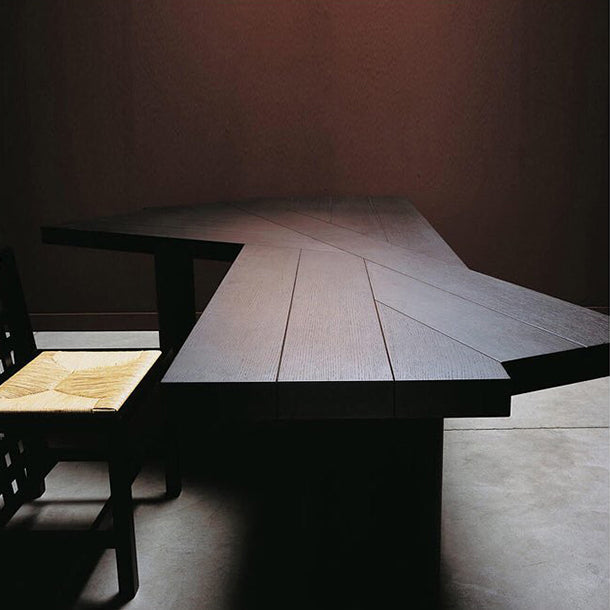 Escritorio de escritura de diseño industrial simple escritorio de madera maciza negro