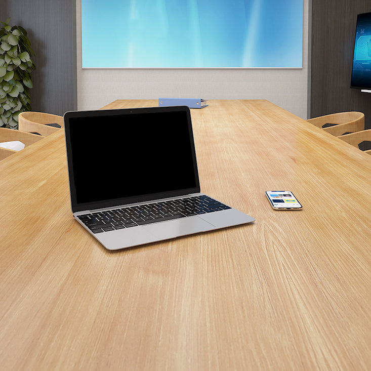 Rectangle Parsons Modern Writing Table Fixed Meeting Table of Solid Wood Clearhalo 'furn' 'furn_office_desk' 'Furniture' 'Office Desks' 'Office Furniture' 'office_desk' 5855986