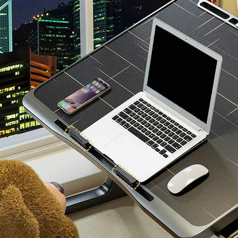 Distanza di scrittura moderna e contemporanea da 15 pollici Destina di scrittura regolabile camera da letto Black scrivania