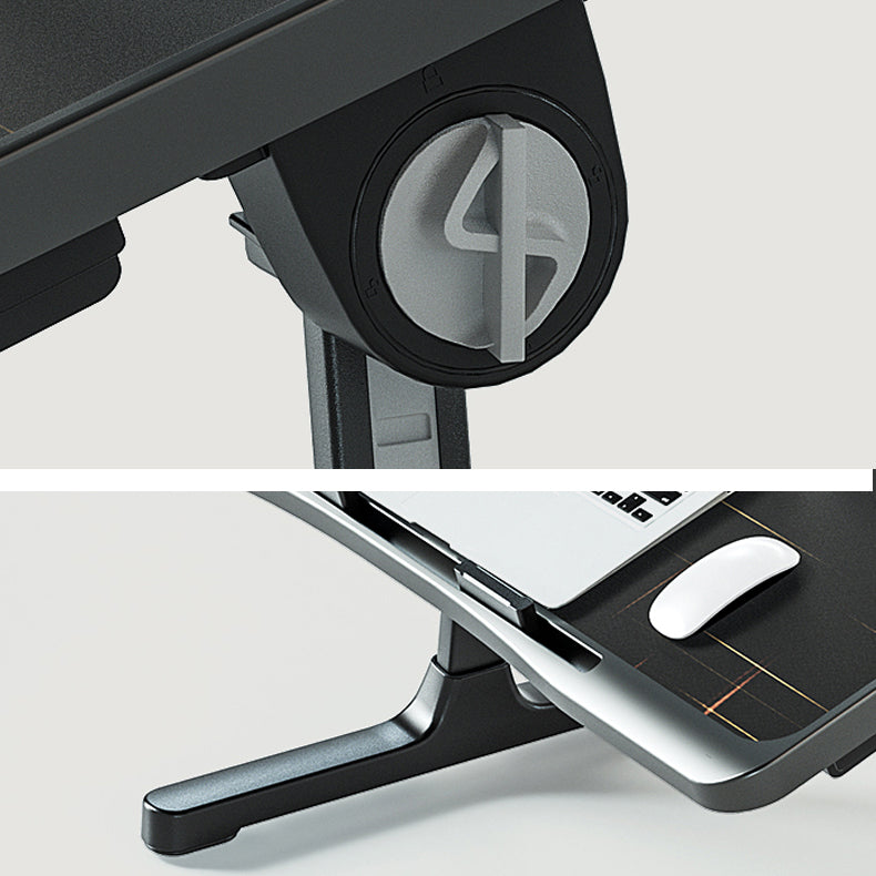 Distanza di scrittura moderna e contemporanea da 15 pollici Destina di scrittura regolabile camera da letto Black scrivania