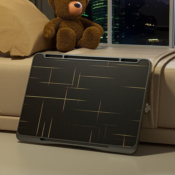 Distanza di scrittura moderna e contemporanea da 15 pollici Destina di scrittura regolabile camera da letto Black scrivania