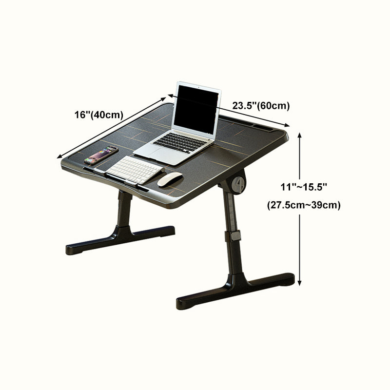 Distanza di scrittura moderna e contemporanea da 15 pollici Destina di scrittura regolabile camera da letto Black scrivania