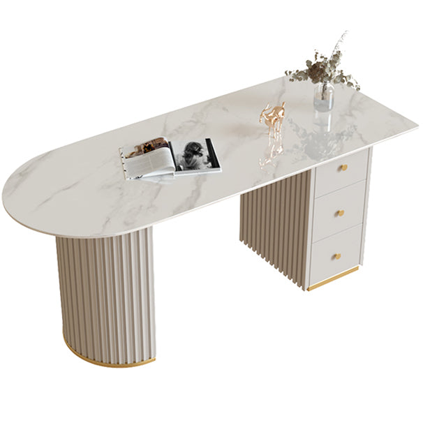 Banco di studio a forma di penisola di scrittura camera da letto con cassetto