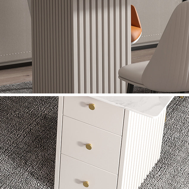 Banco di studio a forma di penisola di scrittura camera da letto con cassetto