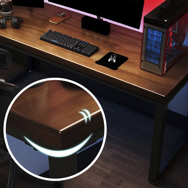 Tavolo da scrittura industriale in legno massiccio rettangolare home office scrivania