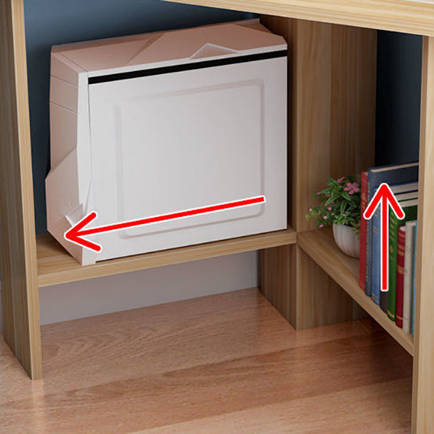 29-inch moderne en eigentijdse schrijfbureau slaapkamer voetstuk houten hoek bureau