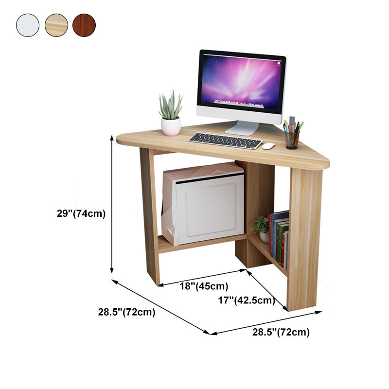 29-inch moderne en eigentijdse schrijfbureau slaapkamer voetstuk houten hoek bureau