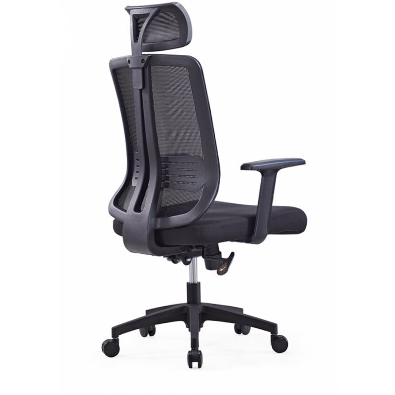 Contemporary Mesh Office Desk Chair High Back Black Office Chair with Arms Clearhalo 'furn' 'furn_office_chair' 'Furniture' 'Office Chairs' 'Office Furniture' 'office_chair' 5856271