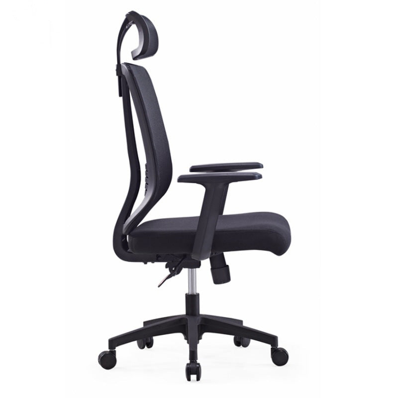 Contemporary Mesh Office Desk Chair High Back Black Office Chair with Arms Clearhalo 'furn' 'furn_office_chair' 'Furniture' 'Office Chairs' 'Office Furniture' 'office_chair' 5856273