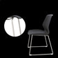 Modern Steel Office Chair Plastic Armless No Wheels Office Chair