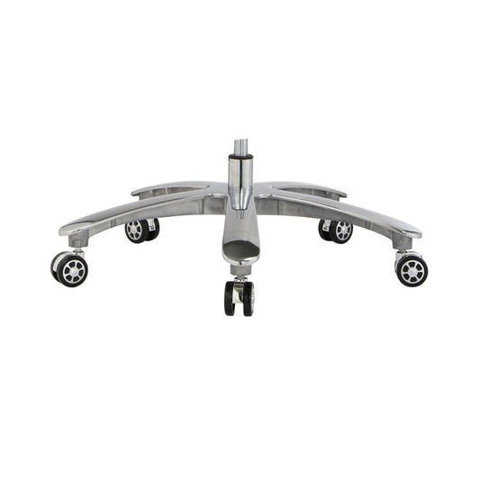 フェイクレザーとクロムフレームオフィスチェアチルトメカニズムスイベルチェア