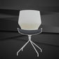 Modern No Wheels Desk Chair White Cotton Armless Office Chair Clearhalo 'furn' 'furn_office_chair' 'Furniture' 'Office Chairs' 'Office Furniture' 'office_chair' 5856454