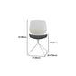 Modern No Wheels Desk Chair White Cotton Armless Office Chair Clearhalo 'furn' 'furn_office_chair' 'Furniture' 'Office Chairs' 'Office Furniture' 'office_chair' 5856464