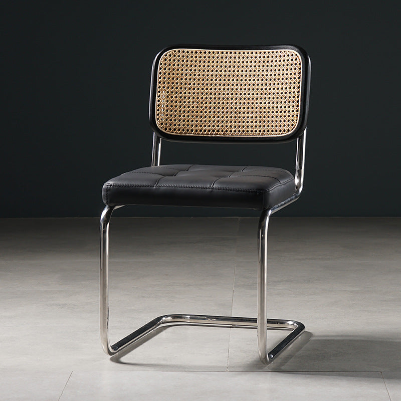 Chaise de bureau à dossier bas de chaise latérale contemporaine sans détresse