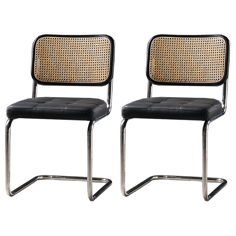Chaise de bureau à dossier bas de chaise latérale contemporaine sans détresse