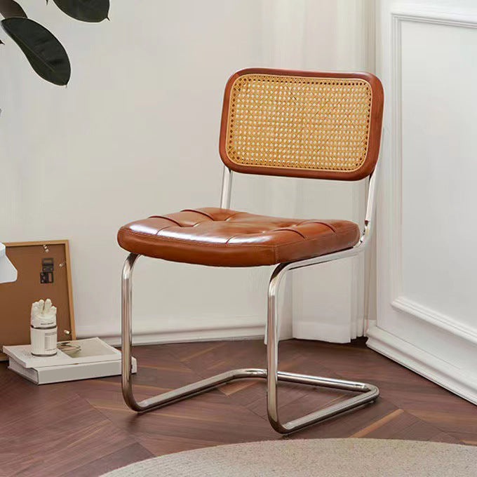 Chaise de bureau à dossier bas de chaise latérale contemporaine sans détresse