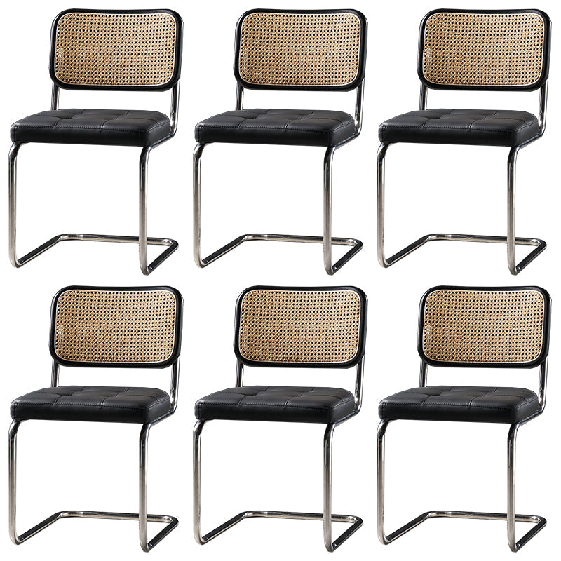 Chaise de bureau à dossier bas de chaise latérale contemporaine sans détresse