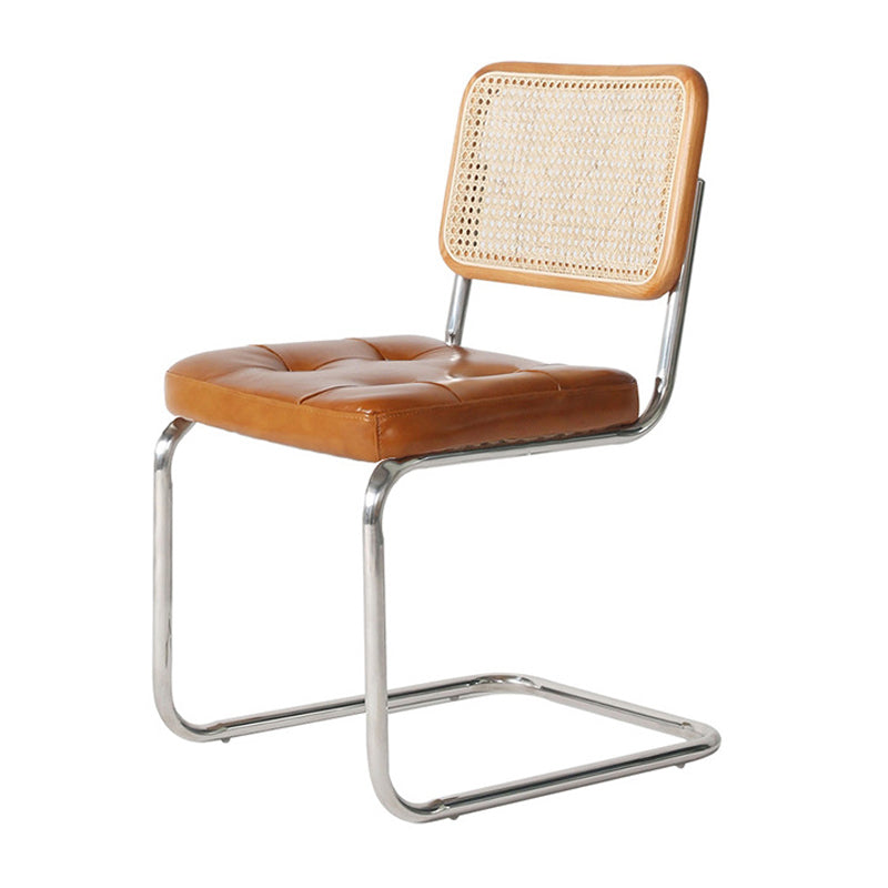Chaise de bureau à dossier bas de chaise latérale contemporaine sans détresse
