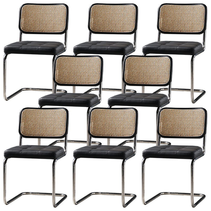 Chaise de bureau à dossier bas de chaise latérale contemporaine sans détresse
