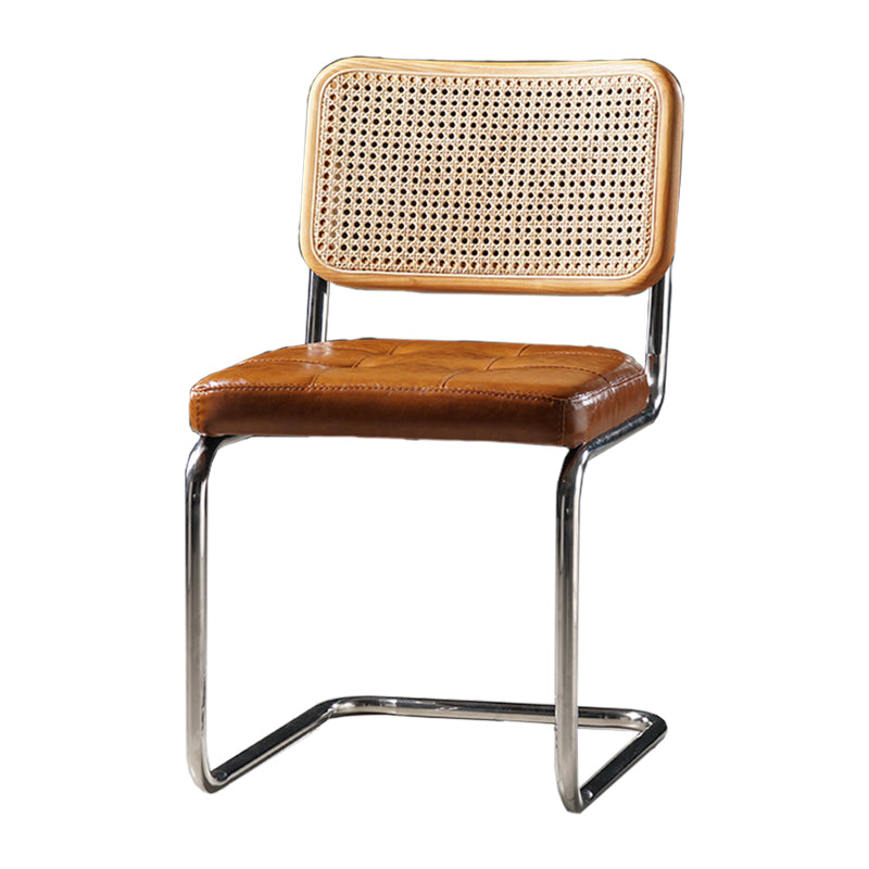 Chaise de bureau à dossier bas de chaise latérale contemporaine sans détresse