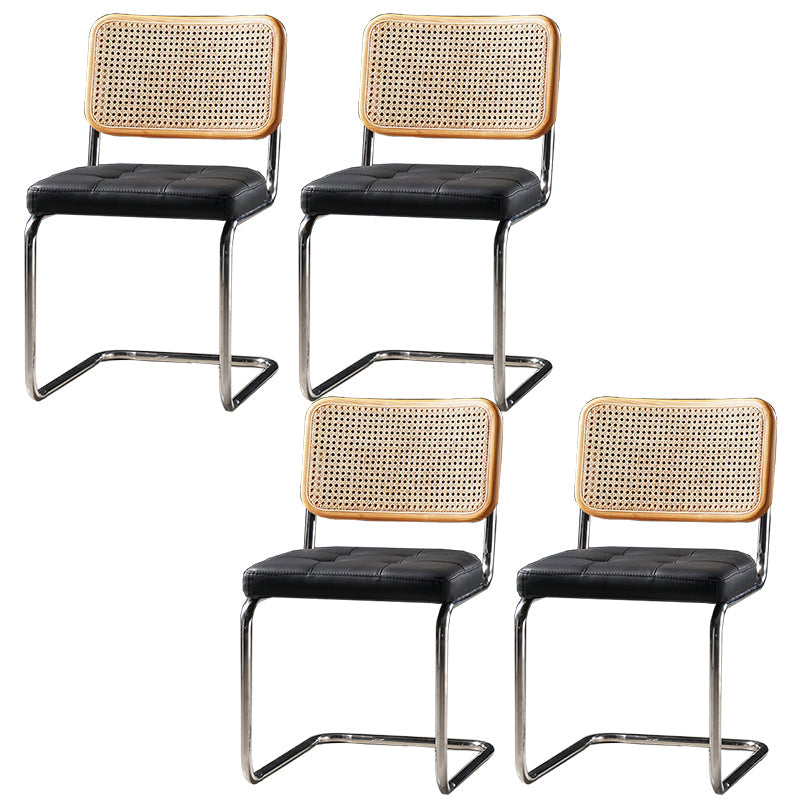 Chaise de bureau à dossier bas de chaise latérale contemporaine sans détresse