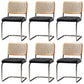 Chaise de bureau à dossier bas de chaise latérale contemporaine sans détresse