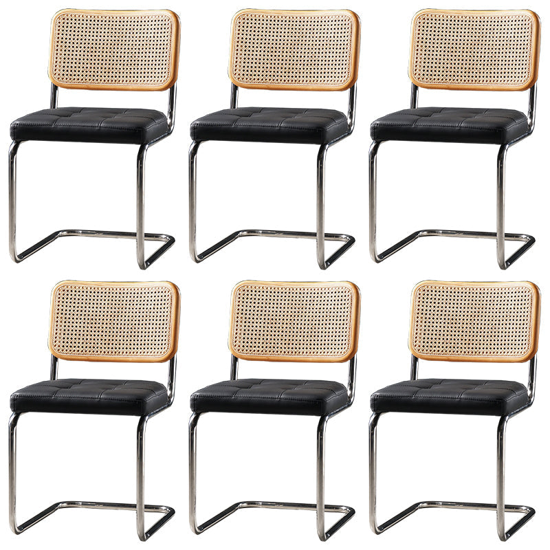 Chaise de bureau à dossier bas de chaise latérale contemporaine sans détresse