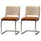 Chaise de bureau à dossier bas de chaise latérale contemporaine sans détresse