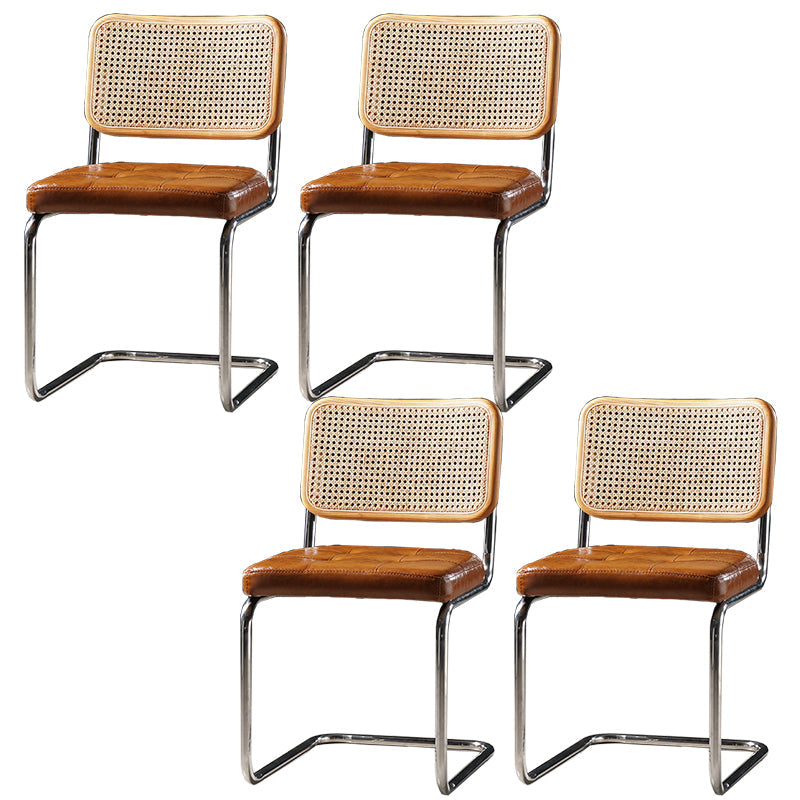 Chaise de bureau à dossier bas de chaise latérale contemporaine sans détresse