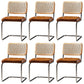 Chaise de bureau à dossier bas de chaise latérale contemporaine sans détresse