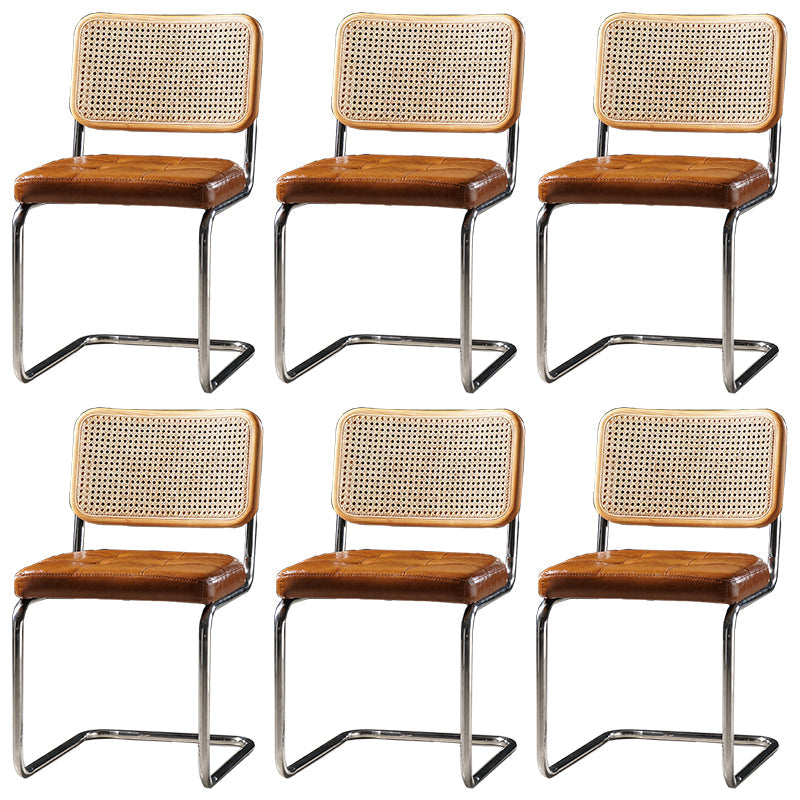 Chaise de bureau à dossier bas de chaise latérale contemporaine sans détresse