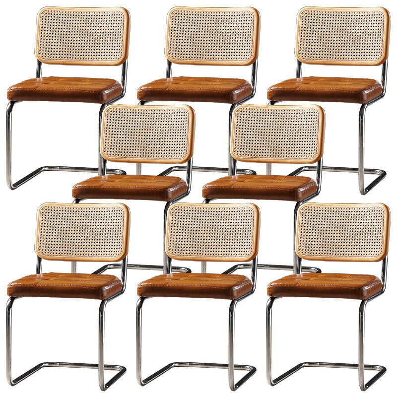 Chaise de bureau à dossier bas de chaise latérale contemporaine sans détresse