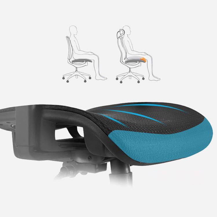 Contemporary Arm Chair Adjustable Seat Height Office Chair Pillow Included Clearhalo 'furn' 'furn_office_chair' 'Furniture' 'Office Chairs' 'Office Furniture' 'office_chair' 5856559