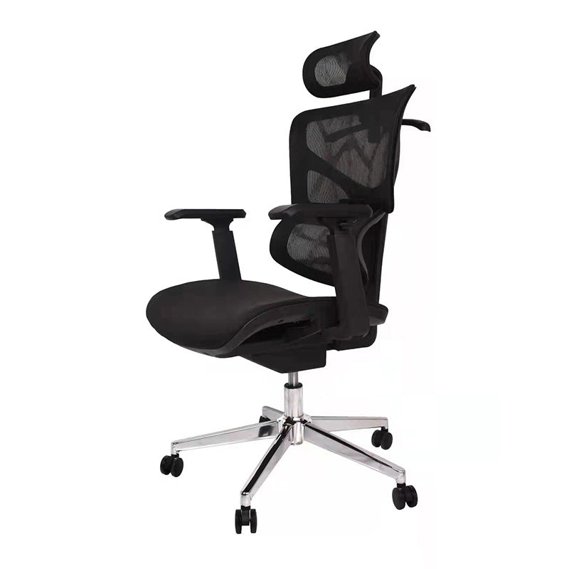 Contemporary Arm Chair Adjustable Seat Height Office Chair Pillow Included Clearhalo 'furn' 'furn_office_chair' 'Furniture' 'Office Chairs' 'Office Furniture' 'office_chair' 5856566