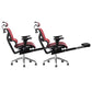 Contemporary Arm Chair Adjustable Seat Height Office Chair Pillow Included Red 2 Piece Set With Footrest Clearhalo 'furn' 'furn_office_chair' 'Furniture' 'Office Chairs' 'Office Furniture' 'office_chair' 5856577