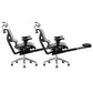 Contemporary Arm Chair Adjustable Seat Height Office Chair Pillow Included Silver 2 Piece Set With Footrest Clearhalo 'furn' 'furn_office_chair' 'Furniture' 'Office Chairs' 'Office Furniture' 'office_chair' 5856582