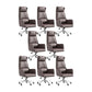 Silla moderna sin brazos para gerentes, silla de oficina de altura ajustable con ruedas