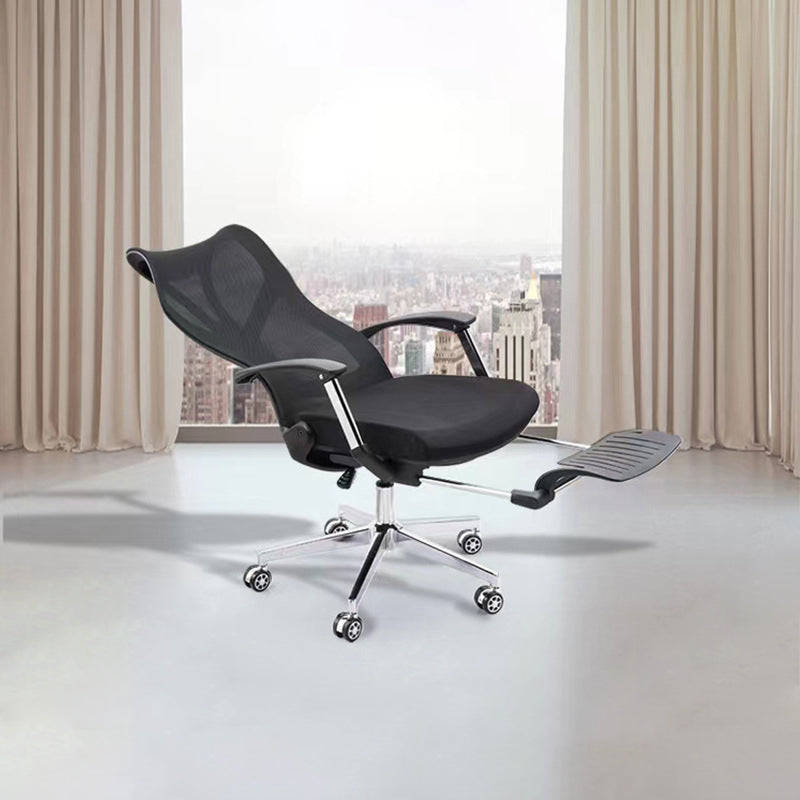 Contemporary Adjustable Office Chair High Back Ergonomic Desk Chair Black 1 Piece Clearhalo 'furn' 'furn_office_chair' 'Furniture' 'Office Chairs' 'Office Furniture' 'office_chair' 5856608