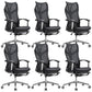 Contemporary Adjustable Office Chair High Back Ergonomic Desk Chair Black 6 Piece Set Clearhalo 'furn' 'furn_office_chair' 'Furniture' 'Office Chairs' 'Office Furniture' 'office_chair' 5856612