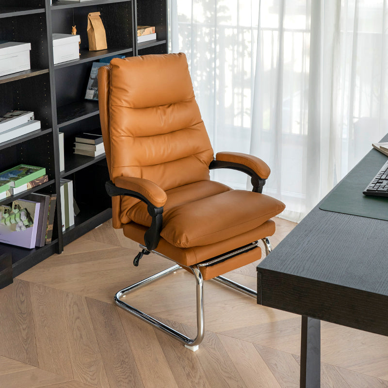 31"W Contemporary Arm Chair Upholstered Tilt Mechanism Swivel Chair Clearhalo 'furn' 'furn_office_chair' 'Furniture' 'Office Chairs' 'Office Furniture' 'office_chair' 5856630